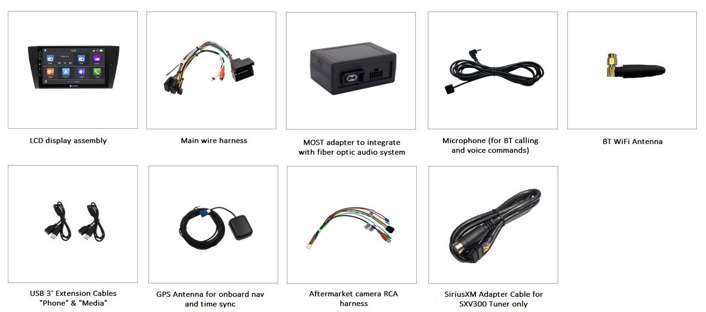 Dynavin D9-E90 Multimedia Stereo System for BMW 3 Series 2006-2013 (E90-E93) w/Logic7 includes MOST adapter