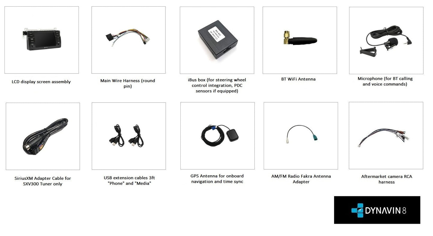 [OPEN BOX] Dynavin 8 D8-E46 Pro Radio Navigation System for BMW 3 Series 1998-2006 w/"Business" unit
