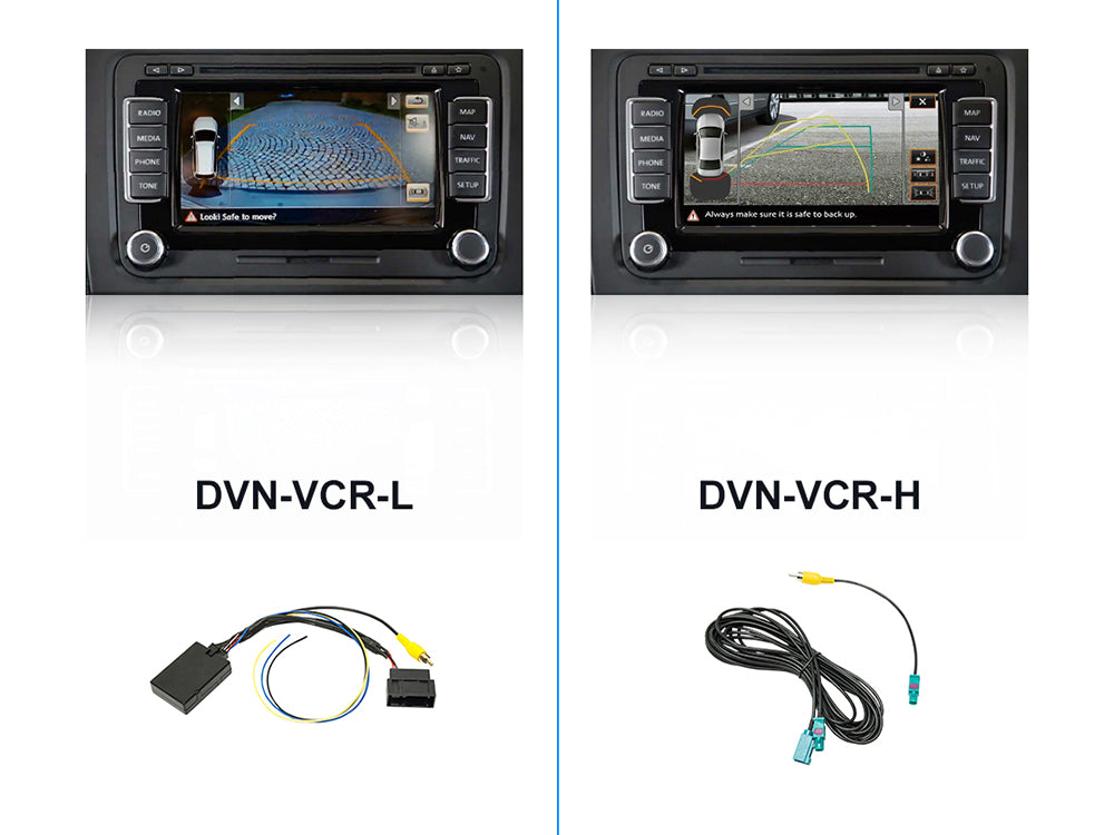 Dynavin VCR-H Factory Camera Adapter Cable for Volkswagen (with steering lock lines)